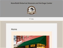 Tablet Screenshot of mansfieldhistory.org